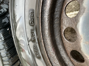 Set roti jante + Anvelope Continental Bridgeston 195/65 R15 91T France - imagine 2