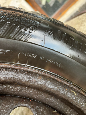 Set roti jante + Anvelope Continental Bridgeston 195/65 R15 91T France - imagine 6