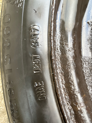 Set roti jante + Anvelope Continental Bridgeston 195/65 R15 91T France - imagine 3