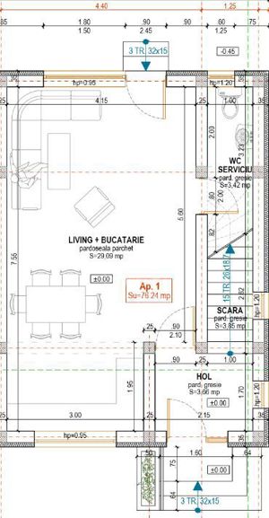 Apartamet la casa insiruita la cheie cu curte si loc de parcare - imagine 19