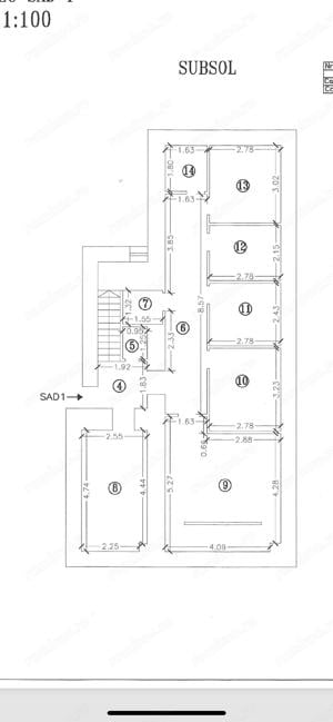 De vanzare spatiu comercial, parter+demisol, strada pietonala, vitrina mare, 166 mp, zona Unirii - imagine 10