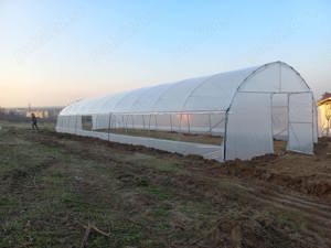 Producem solarii gradina rezistente structura galvanizata folie UV 180 microni garantie 3 ani latera