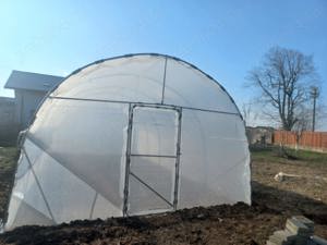 Vindem solar gradina complete structura galvanizata folie UV 180 microni garantie 3 ani kit complet 