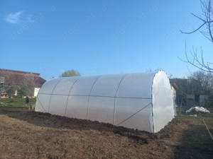 Oferim solar gradina complete teava zincata folie UV 180 microni 3 ani garantie kit complet montaj i