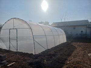 Distribuim solarii gradina complete teava galvanizata folie UV 180 microni 3 ani garantie kit comple