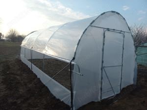 Vindem solarii legume complete teava galvanizata folie UV 180 microni 3 ani garantie kit complet mon