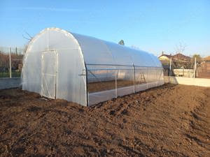 Oferim solar legume complete structura galvanizata folie UV 180 microni 3 ani garantie laterale aeri