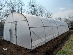 Distribuim solar gradina complete structura galvanizata folie UV 180 microni garantie 3 ani laterale