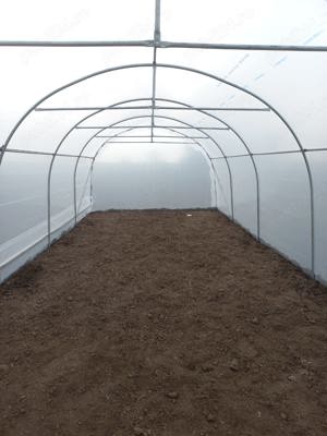 Producem solarii gradina profesionale structura galvanizata folie UV 180 microni 3 ani garantie late