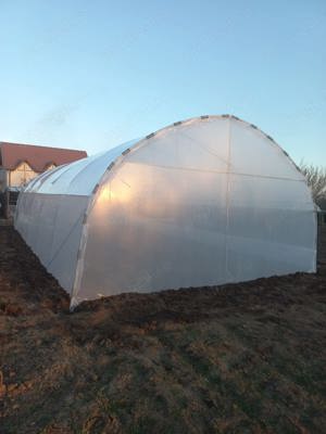Distribuim solar legume complete teava galvanizata folie UV 180 microni 3 ani garantie laterale aeri