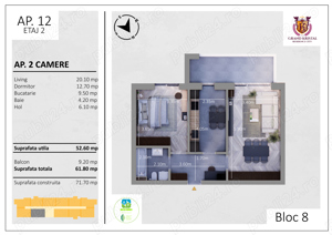 Apartament 2 camere, The Grand Kristal, zona Metalurgiei Park Residence - imagine 2