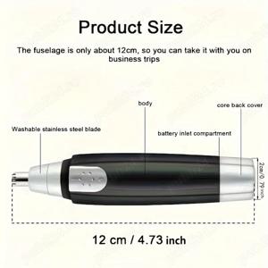 Aparat de tuns nas electric, pentru parul de nas si urechi, aparat de ras pentru parul de nas, cadou - imagine 2