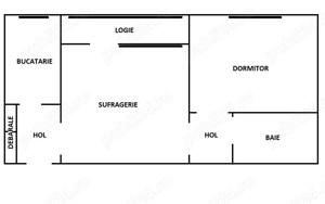 De inchiriat apartament 2 camere Complex Olimpia - imagine 9