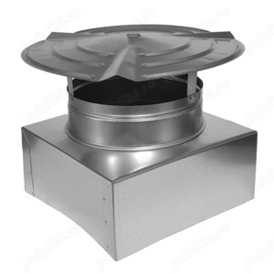 Terminal pălărie zincat 250 x 250 mm