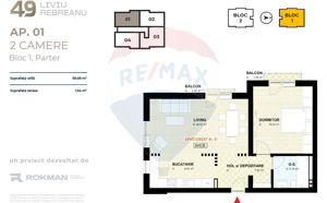 Apartament 2 camere | Rokman | Liviu Rebreanu 49 | Zona Coresi - imagine 4