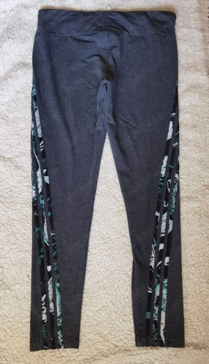 Colanti lungi dama Adidas Neo pantalon sport gri egari femei - imagine 2