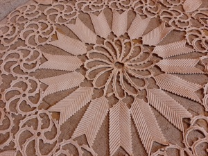 Fata de masa din macrame dimensiune 95 cm   65 cm - de colectie - imagine 3