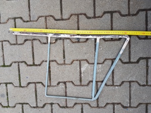 Suporti polite raft din fier beton de 16mm, pentru garaj pivnita, dimensiuni aproximative:72,5x40cm  - imagine 4