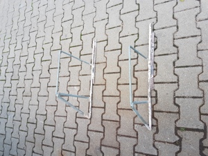 Suporti polite raft din fier beton de 16mm, pentru garaj pivnita, dimensiuni aproximative:72,5x40cm  - imagine 3