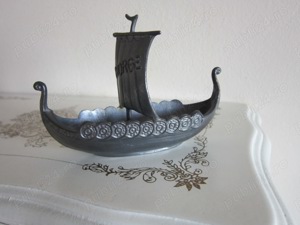 cadou deosebit rar Vas Viking metalic Norge vintage colectie Norvegia 1970