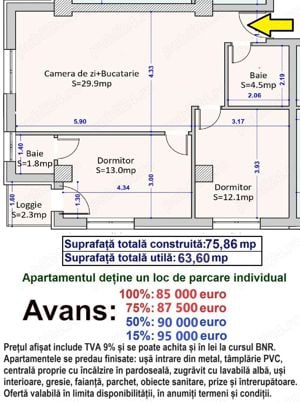 Apartament cu predare la cheie. Doamna Stanca - Mihai Viteazu lângă LIDL si Mega Image - imagine 8