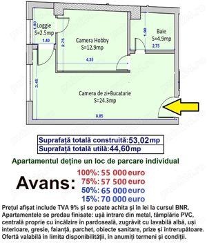 Apartament cu predare la cheie. Doamna Stanca - Mihai Viteazu lângă LIDL si Mega Image - imagine 9