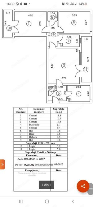 Inchiriez-Vând apartament de 3 camere-semidecomandat-2bai-69mp-util=la 50m de gură metrou Dristor1 - imagine 2