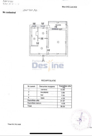 Apartament 1 cameră 36 mp, MOBILAT și UTILAT - Cartier FRUMOASA - imagine 10