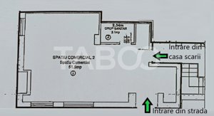 Spatiu comercial de vanzare Calea Surii Mici cu 2 locuri de parcare - imagine 3