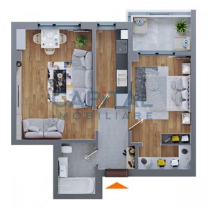 Apartament cu 2 camere decomandat, finisat la cheie, zona Dacia Iasi - imagine 2