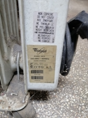 Calorifer Whirlpool ulei.  - imagine 7