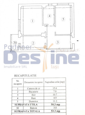 Apartament 2 camere, decomandat Panoramic Residence - imagine 8