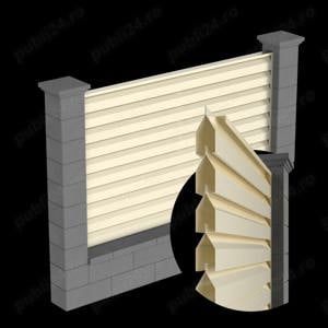 Gard metalic jaluzea | Suruburi ascunse | Bucuresti | Model 2025 | 