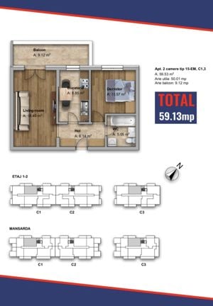 AP. 2 CAMERE - STATIE STB IN FATA, IMOBIL NOU - 2024, COMISION 0% - imagine 26