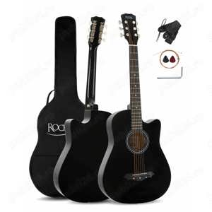 Set chitara acustica Rocktile WSD-5C-BK Slim Line Cutaway Negru