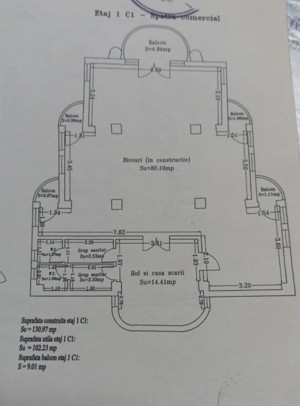 Casa de Cultura, spatiu ideal birouri, 90 mp., 4 camere - imagine 18