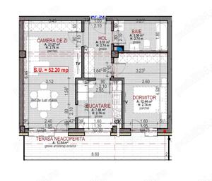 Apartament 2 camere Finisat Floresti - imagine 5