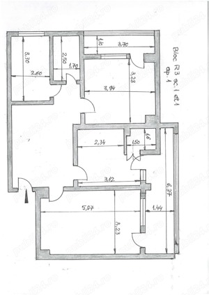 Vind apartament 3 cam. ultracentral, Galati , Ocazie. - imagine 2