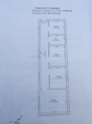 Casa de vânzare în Ovidiu, 4 camere cu teren 319 mp, constructie 2003 - imagine 9