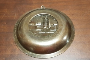 Farfurie decor din alama - imagine 2