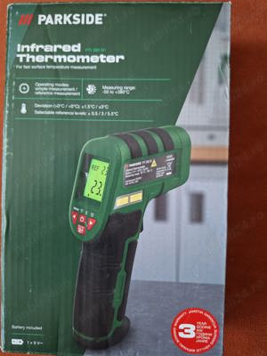 Termometru digital cu laser  si infraroșu model PTI 380 B1 Parkside - imagine 8