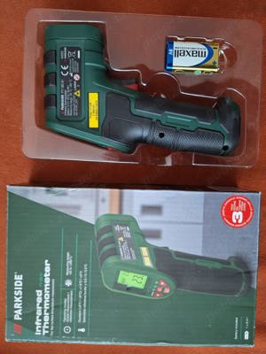 Termometru digital cu laser  si infraroșu model PTI 380 B1 Parkside - imagine 5