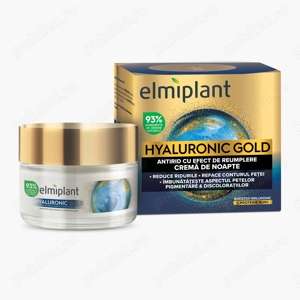 Elmiplant hyaluronic gold crema antirid 50ml noapte sau zi