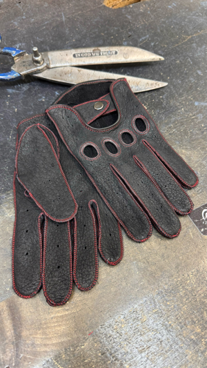 Manuis de condus Piele Peccary  - imagine 4