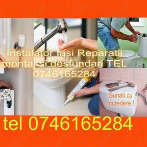 Instalator Interventii Rapide Electrice Gaz Desfundari Ghiuvete Wc Iasi Tel   - imagine 2