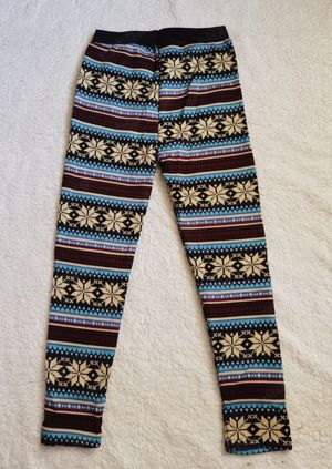 Colanti dama imblaniti fulgi nea craciun sarbatori iarna colant model norvegian - imagine 9