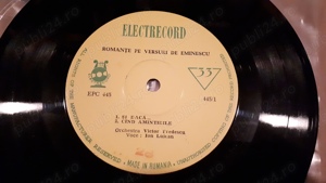 Disc vinil celebru: Romante pe versuri Mihai Eminescu-voce: Ion Lucian - imagine 4