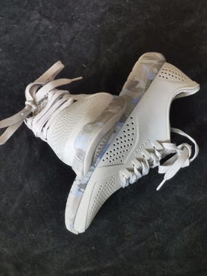 Pantofi gri sport dama adidasi perforati Crocs Literide ergonomici sala fitness plaja strada - imagine 5
