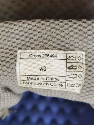 Pantofi gri sport dama adidasi perforati Crocs Literide ergonomici sala fitness plaja strada - imagine 7