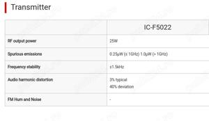Statie Radio Taxi Icom IC-F5022 - imagine 3